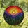 Glowing Sun Mountain Landscape Tiffany Stained Glass Style Art - Sunset Forest Scenic Decor Stained Glass Suncatcher - 1