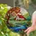 White Cottage Red Roof Autumn Tree River Stone Path Flowers Hills Glowing Translucent Stained Glass Suncatcher - 2