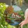 Tiffany Stained Glass Countryside House Red Roof Autumn Tree Garden River Art Stained Glass Suncatcher - 2