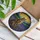 Majestic Tabby Cat Lavender Fields Sunrise - Tiffany Glass Inspired Art Display Stained Glass Suncatcher - 3
