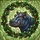 Hippo Stained Glass Holly Wreath Fairy Lights - Festive Christmas Holiday Gift for Hippo Lovers Stained Glass Suncatcher - 5