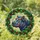 Hippo Stained Glass Holly Wreath Fairy Lights - Festive Christmas Holiday Gift for Hippo Lovers Stained Glass Suncatcher - 1