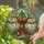 Treehouse Garden Gnome Stained Glass Tiffany Art Wildflowers Lanterns Dragonfly Stained Glass Suncatcher - 2