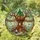 Treehouse Garden Gnome Stained Glass Tiffany Art Wildflowers Lanterns Dragonfly Stained Glass Suncatcher - 1