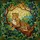 Majestic Spotted Leopard Tiffany Glass Jungle Canopy Jewel Tone Wildlife Art Stained Glass Suncatcher - 5