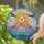 Pink Flamingos Intertwined Heart Tiffany Stained Glass Sun Water Reeds Jewel Tones Stained Glass Suncatcher - 2