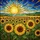 Intricate Tiffany Stained Glass Sunflowers Mosaic Sun Sky Hills Nature Garden Decor Stained Glass Suncatcher - 5