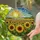 Intricate Tiffany Stained Glass Sunflowers Mosaic Sun Sky Hills Nature Garden Decor Stained Glass Suncatcher - 2