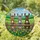Three Donkeys Rustic Fence Stained Glass Colorful Wildflowers Green Hills Sun Art Stained Glass Suncatcher - 1