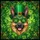 German Shepherd Dog Leprechaun Hat Shamrocks - St. Patrick's Day Irish Celebration Gift Stained Glass Suncatcher - 5