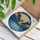 Osprey Diving Bird Stained Glass Look Mountain Forest Water Vibrant Jewel Tones Stained Glass Suncatcher - 3