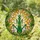 Majestic Praying Mantis Stained Glass Tiffany Style Jewel Tone Green Leaves Mosaic Art Stained Glass Suncatcher - 1