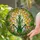 Majestic Praying Mantis Stained Glass Tiffany Style Jewel Tone Green Leaves Mosaic Art Stained Glass Suncatcher - 2