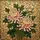 Tiffany Style Chrysanthemum Flowers - Jewel Tone Emerald Leaves & Amber Mosaic Background Stained Glass Suncatcher - 5