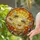 Busy Honeybee Wildflowers Mosaic Golden Sun Disc - Tiffany Jewel Tone Stained Glass Stained Glass Suncatcher - 2