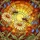Busy Honeybee Wildflowers Mosaic Golden Sun Disc - Tiffany Jewel Tone Stained Glass Stained Glass Suncatcher - 5