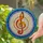 Treble Clef Stained Glass Mosaic Translucent Jewel Tones - Tiffany Style Gift for Musicians Stained Glass Suncatcher - 2