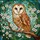 Barn Owl Cherry Blossom Stained Glass - Tiffany Forest Sky Mosaic Jewel Tones Decor Stained Glass Suncatcher - 5