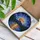 Radiant Cracked Full Moon Mountain Lake Forest - Starry Twilight Stained Glass Horizon Stained Glass Suncatcher - 3