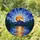 Radiant Cracked Full Moon Mountain Lake Forest - Starry Twilight Stained Glass Horizon Stained Glass Suncatcher - 1