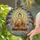 Buddha Figure Lotus Flowers Stained Glass - Tiffany Style Meditation Zen Decor Gift Stained Glass Suncatcher - 2