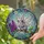 Iridescent Fairy Opossum Stained Glass - Tiffany Style Lilac Flowers Magic Wand Forest Mosaic Stained Glass Suncatcher - 2