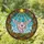 Plump Pink Flying Pig Stained Glass Art - Tiffany Style Sunbeams Sky Intricate Earthy Border Stained Glass Suncatcher - 1