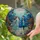Underwater Stained Glass: Tricorne Hat Man, Flowing Hair Woman, Sunken Ship, Coral Fish Stained Glass Suncatcher - 2