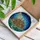 Medieval Village Glowing Windows Pointed Roofs Full Moon Starry Night Tiffany Glass Art Stained Glass Suncatcher - 3
