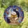Friendly Ghost Reading Book Teacup Black Cats Moonlit Sky Intricate Stained Glass Stained Glass Suncatcher - 1