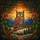 Majestic Owl Stained Glass Mosaic - Intricate Sunset Mountains Forest Jewel Tone Stained Glass Suncatcher - 5