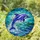 Majestic Dolphin Leaping Ocean Waves Stained Glass - Intricate Tiffany Mosaic Art Stained Glass Suncatcher - 1