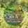 Curious Donkeys Rustic Wooden Fence Stained Glass - Rolling Green Hills & Radiant Sun Art Stained Glass Suncatcher - 1