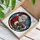 Santa Claus Baby Hippo Stained Glass Winter Snowflakes Christmas Holiday Decor Gift Stained Glass Suncatcher - 3