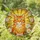 Ginger Tabby Cat Green Eyes White Daisies Sunburst Mosaic - Intricate Tiffany Glass Art Stained Glass Suncatcher - 1