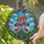 Mushroom Tiffany Stained Glass Jewel Tones - Blue Sky Cloud Mosaic Nature Home Decor Stained Glass Suncatcher - 2