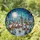 Tiffany Style Snow Village Stained Glass - European Twilight Winter Night Clock Tower Stained Glass Suncatcher - 1