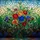Intricate Stained Glass Floral Bouquet - Tiffany Style Glowing Jewel Tone Mosaic Art Stained Glass Suncatcher - 5
