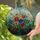 Intricate Stained Glass Floral Bouquet - Tiffany Style Glowing Jewel Tone Mosaic Art Stained Glass Suncatcher - 2