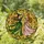 Witch Princess Dance Stained Glass Tiffany Style Jewel Tone Intricate Mosaic Art Stained Glass Suncatcher - 1