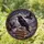 Black Raven Red Eye Stained Glass Tiffany Art on Books - Twilight Landscape Jewel Decor Stained Glass Suncatcher - 1