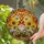 Garden Gnome Sunflowers Bumblebees Tiffany Glass Autumnal Jewel Tones - Window Art Stained Glass Suncatcher - 2