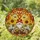 Garden Gnome Sunflowers Bumblebees Tiffany Glass Autumnal Jewel Tones - Window Art Stained Glass Suncatcher - 1