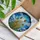 Intricate Jewel-Tone Monarch Butterfly Wheat Field Swirling Sky Stained Glass Art Stained Glass Suncatcher - 3