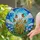 Intricate Jewel-Tone Monarch Butterfly Wheat Field Swirling Sky Stained Glass Art Stained Glass Suncatcher - 2