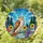 Majestic Hawk Stained Glass Wildflowers, Conifer Trees, Blue Sky, Clouds & Suns - Nature Decor Gift Stained Glass Suncatcher - 1