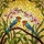 Vibrant Yellow Blue Songbirds Pink Orchid Tiffany Stained Glass Mosaic Sunlight Art Stained Glass Suncatcher - 5