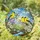 American Goldfinch Stained Glass Daisies Wildflowers Stream Landscape Tiffany Style Stained Glass Suncatcher - 1
