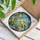 American Goldfinch Stained Glass Daisies Wildflowers Stream Landscape Tiffany Style Stained Glass Suncatcher - 3