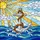 Stained Glass Ship Anchor Ocean Waves Sun Sky Blue Jewel Tone Tiffany Art Decor Stained Glass Suncatcher - 5